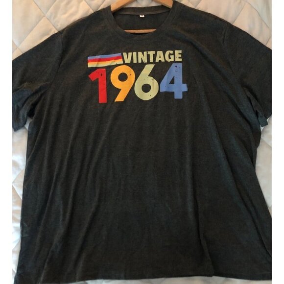 NWOT Vintage 1964 Gray 5XL T-Shirt - Picture 8 of 10